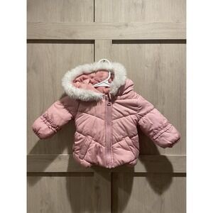 London Fog Baby Jacket Pink Puffer Size 12 Months